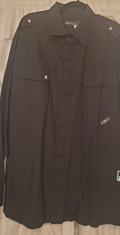 Mens black long sleeve button down shirt